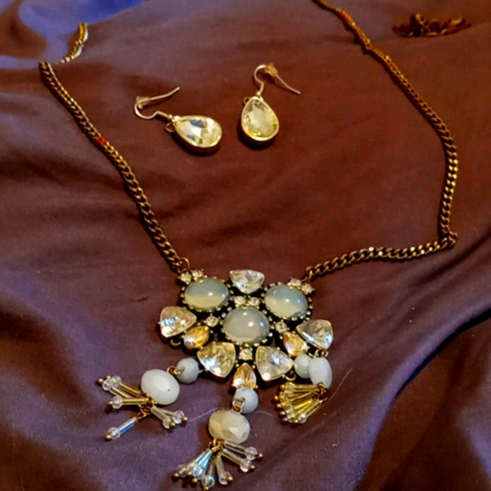 Necklace and earrings